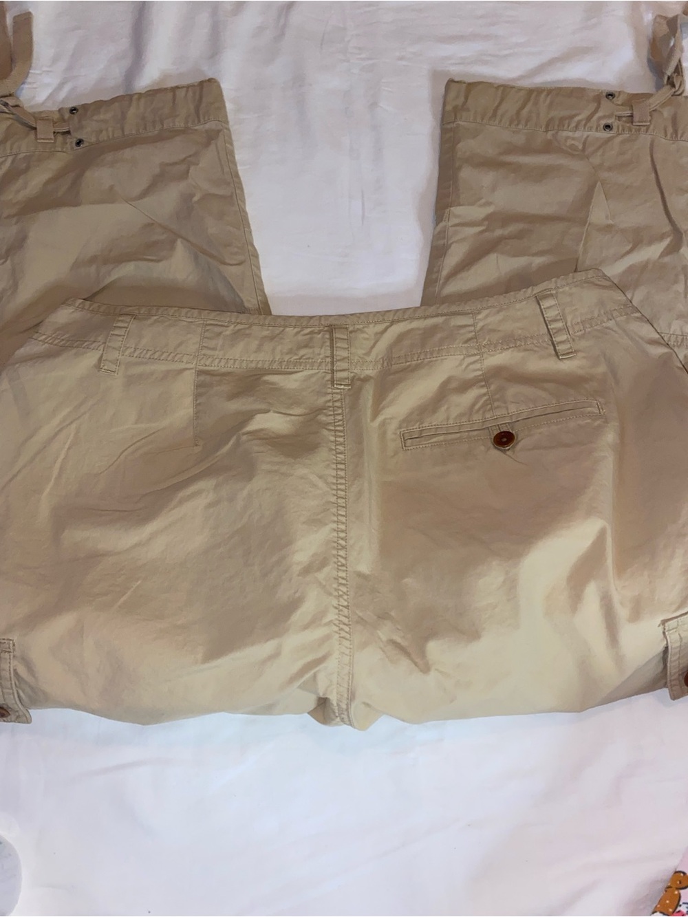 Lauren Ralph Lauren Khaki Beige Cargo Pants - Picture 8 of 12